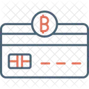 Cartão de criptomoeda  Ícone