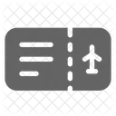 Cartao De Embarque Passagem Aerea Ícone