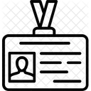 Cartão de identificação de estudante  Ícone