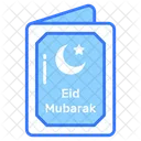 Eid Mubarak Saudacao Cartao Ícone