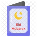 Eid Mubarak Saudacao Cartao Ícone