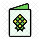 Cartoes Comemorativos Ketupat Eid Mubarak Ícone