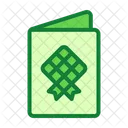Cartoes Comemorativos Ketupat Eid Mubarak Ícone