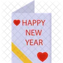 Cartao De Feliz Ano Novo Cartao Feliz Ano Novo Ícone
