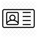 Cartao De Identificacao Cartao De Identidade Cartao Icon