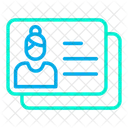 Cartao Identificacao Prova Ícone