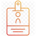 Cartão de identificação  Ícone