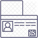 Cartao De Identificacao Cartao De Identificacao De Funcionario Licenca Ícone