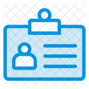 Cartao De Identificacao Conta Cracha Ícone