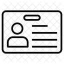 Cartao De Identificacao Identificacao Cartao Icon
