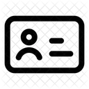 Cartao De Identificacao Identidade Identificacao Icon