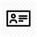 Cartao De Identificacao Identidade Identificacao Icon