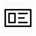 Cartao De Identificacao Cartao De Identificacao Cartao De Funcionario Icon