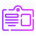 Cartao De Identificacao Nome Cartao De Pagamento Ícone