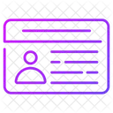 Identidade Cartao Identificacao Ícone