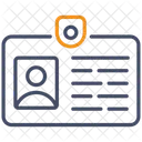 Cartao De Identificacao De Estudante Ícone