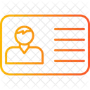 Cartao De Identificacao Do Escritorio Identificacao Identidade Ícone