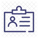 Cartão de Identificação Simples  Icon
