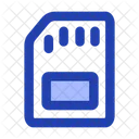 Cartao De Memoria Portatil Armazenamento De Dados Ícone