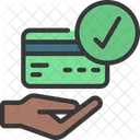 Cartão de verificação  Ícone
