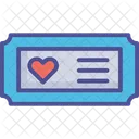 Cartao Eletronico Cartao De Amor Saudacoes De Amor Ícone