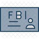 Cartao Do FBI Identificacao Cartao De Identificacao Icon