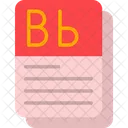 Flashcard Cartoes E Book Icon