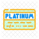 Platina Cartao Banco Ícone