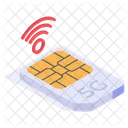 Sim Cartao Microchip Icon