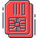 Simcard Cartao Celular Icon