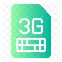 3 G Cartao SIM Conexao Ícone