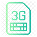 3 G Cartao SIM Conexao Ícone