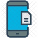 Cartao SIM Movel Smartphone Celular Ícone
