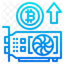 Bitcoin Criptomoeda Cartao Vga Ícone