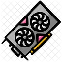 Ventilador Duplo Vga Ícone