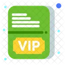 Cartao Vip Passe Vip Bilhete Vip Icon