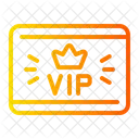 Cartao Vip Associacao Passe Vip Ícone