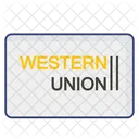 Western Union Cartao De Credito Cartao De Debito Ícone