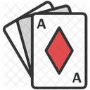 Diamante Cartas Clube Ícone