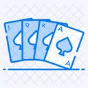 Cartas De Jogar Jogo De Cartas Jogador Ícone