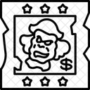 Cartaz de crime pirata  Ícone