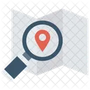 Carte Recherche Localisation Icône