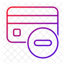 Carte Retirer Carte De Credit Icône
