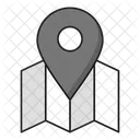 Icone De Carte Icone De Localisation Recherche Ditineraire Icône