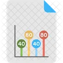 Graphique A Barres Rapport Croissance Icône