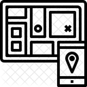 Carte Gps Localisation Icône