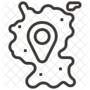 Carte Emplacement Allemagne Icône