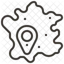 Carte France Emplacement Icône
