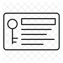 Carte-clé  Icône