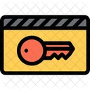 Cle Carte Loi Icon